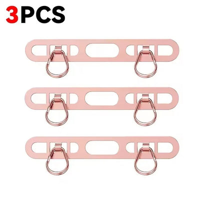 Metal Phone Lanyard Patch Set 1/2/3Pcs – Stainless Steel Side Clip Connector with Double Buckle for iPhone Strap Gasket Attachment