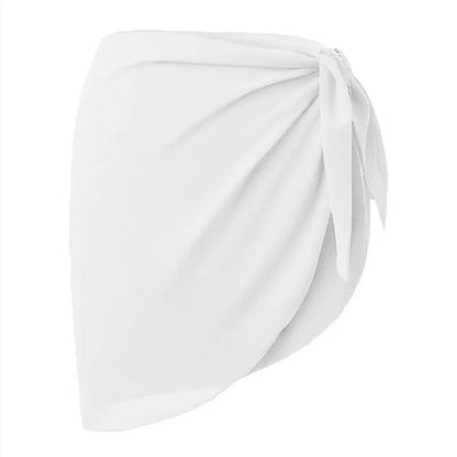 Summer Chiffon Sarong Skirt – Women’s Sheer Short Swimsuit Cover Up Beach Bikini Wrap Scarf