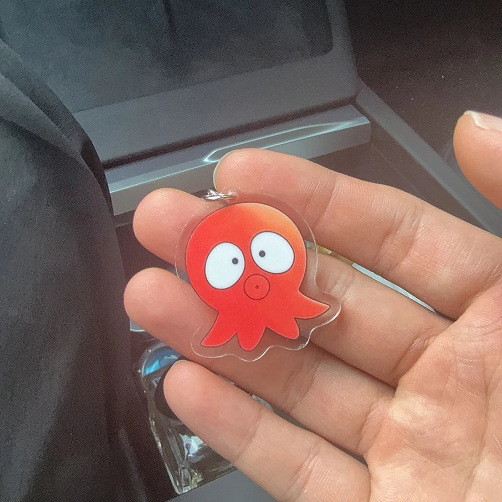 Anime Go For It Nakamura-kun Acrylic Keychains - Octopus & Crab Keyring Desk & Car Decorations