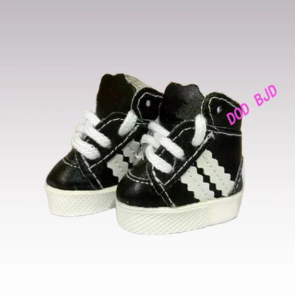 Labubu Doll Sneakers (4x1.8cm) - Shoes for 17cm Macaron Plush, 15cm EXO Cotton, & 1/6 BJD Dolls Accessories