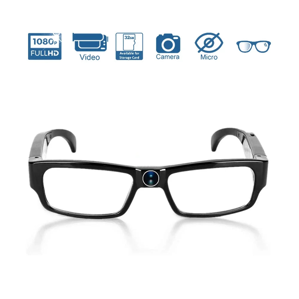 1080P Mini Camera Smart Glasses — HD Video Recorder for Driving, Biking & Outdoor Activities