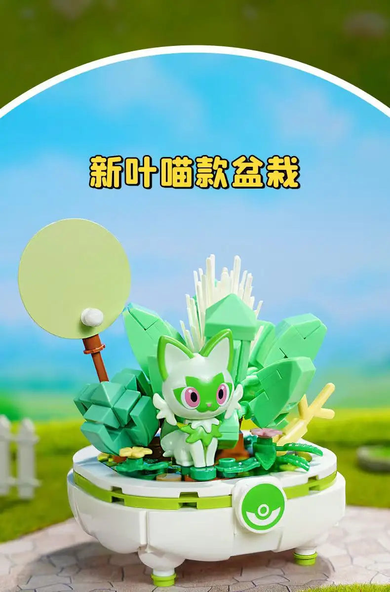 New Anime Pokémon DIY Building Block Toys – Pikachu, Sylveon, Togepi Cartoon Figures for Home Decoration