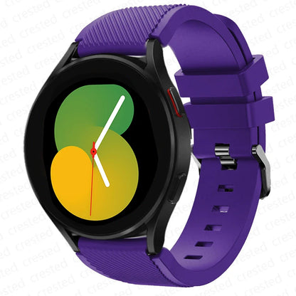 20mm/22mm Silicone Watch Strap for Samsung Galaxy Watches - Replacement Bracelet for Galaxy Watch 4, 5, 5 Pro, 6 Classic, 46mm, Watch 3, Active 2, S3 & S2
