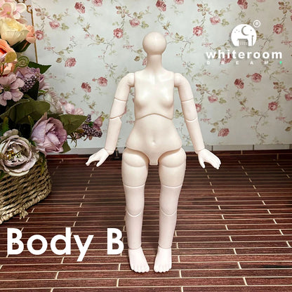 30cm 1/6 BJD Ball Jointed Doll – Starry Gray Eyes with Lolita Fashion Dress, DIY Toy Gift for Girls
