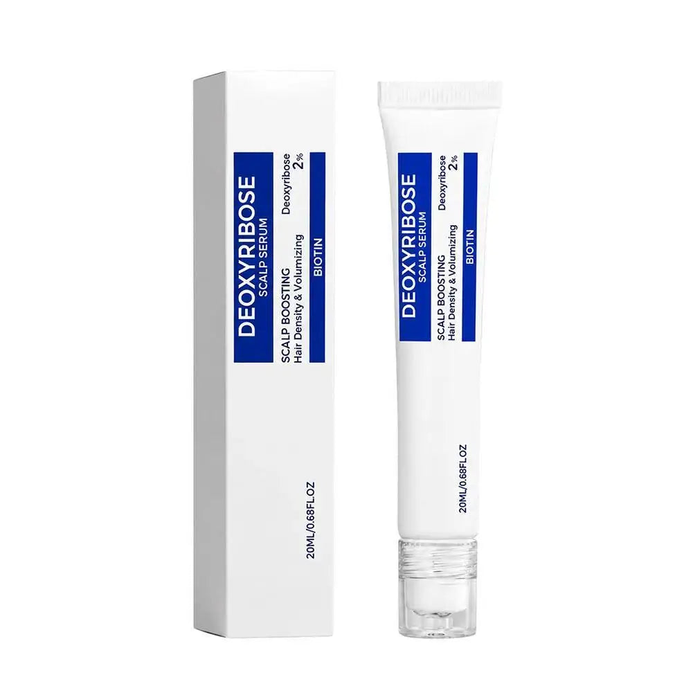 2% Deoxyribose Scalp Serum 20ml - No-Rinse Hair Care Formula with Roller Ball Applicator