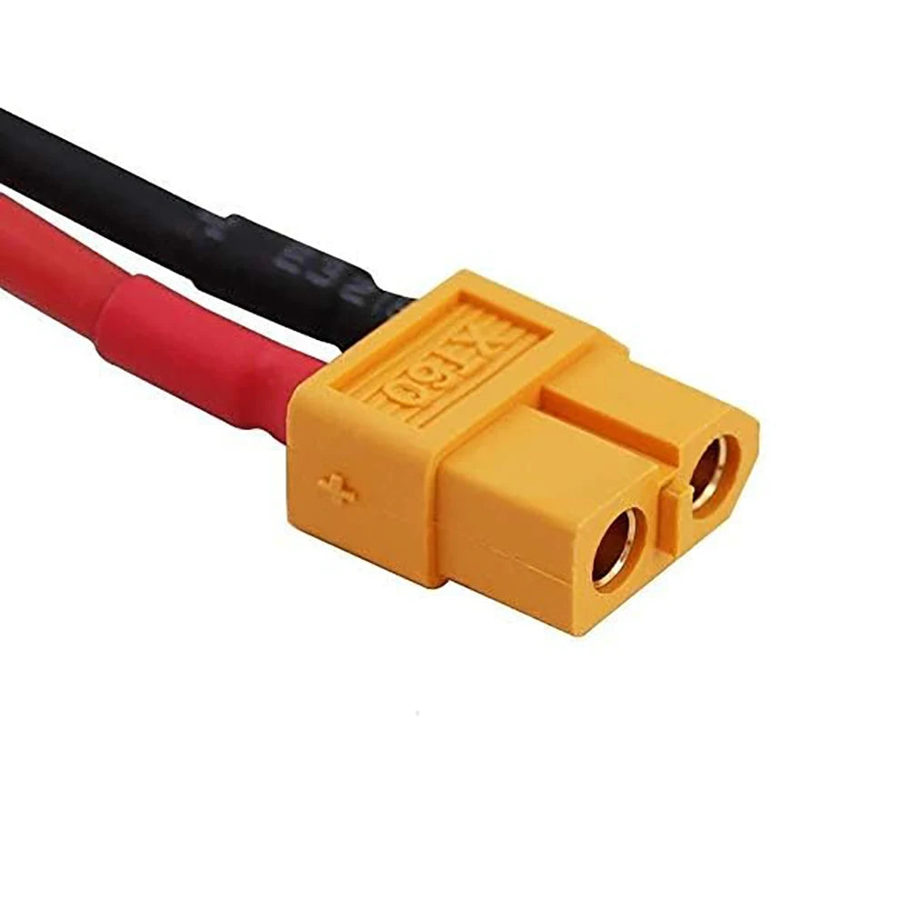 XT60 12AWG Parallel Battery Connector Cable – Male/Female Dual Extension 40CM/60CM Silicone Wire for RC Battery & Motor