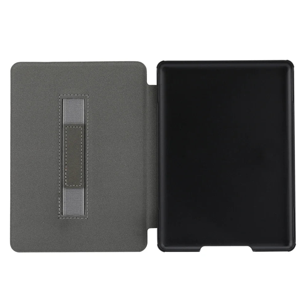SA568B Leather Case for Kindle Paperwhite 12th Gen 2024 Signature Edition – 7-Inch Cover with Hand Strap & Auto Sleep