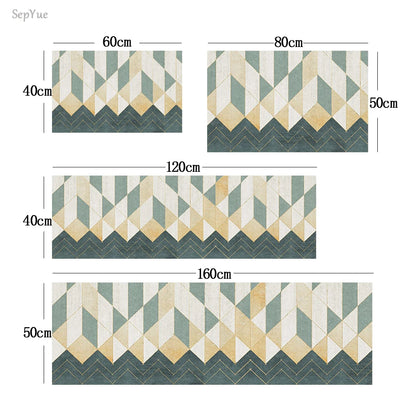 Absorbent Non-Slip Kitchen Mat – Printed Area Rug for Hallway, Living Room, Bedroom & Entrance