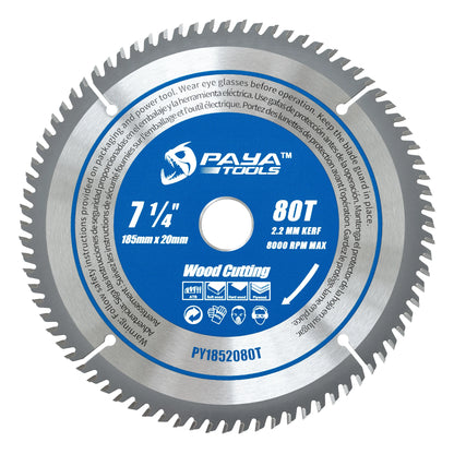 PAYA TCT Circular Saw Blade - ATB Framing Blade for Wood Cutting, TÜV Rheinland Tested & Certified