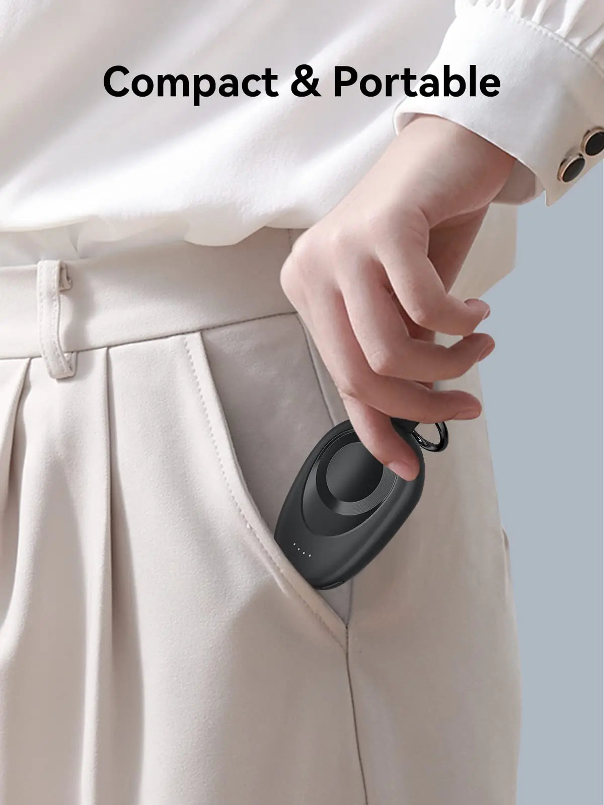 Portable Wireless Charger for Apple Watch Series 2-9 & SE/Ultra – Travel Power Bank Keychain Spare Battery