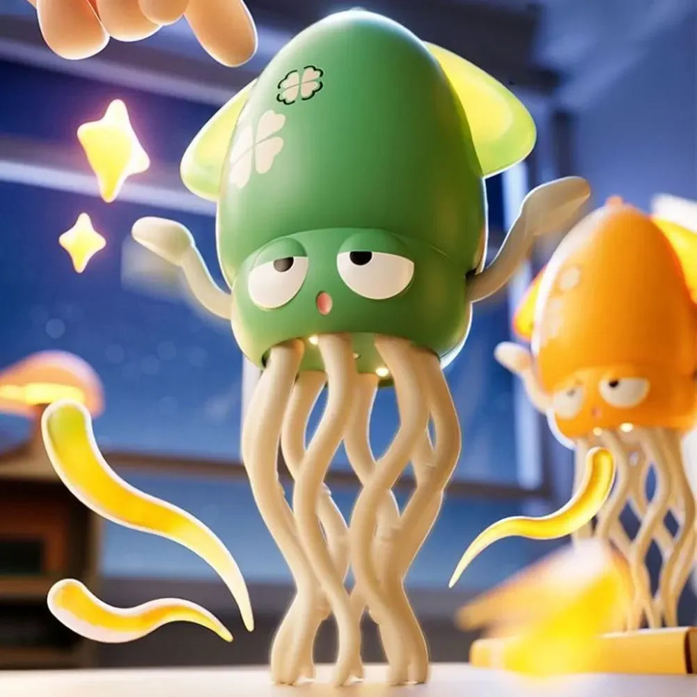 Smart Dancing Octopus Robot Toy - Interactive Crawling Pet with LED Lights, Music & Obstacle Avoidance for Kids