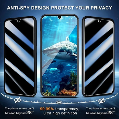 5PCS Privacy Tempered Glass Screen Protector – Anti-Spy Glass for Samsung Galaxy A11–A56 Series Protection