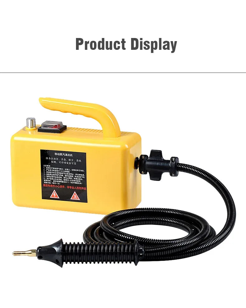 High-Temperature Home Steam Cleaner – Sterilization for Air Conditioning, Kitchen Hood & Car, 110V/220V
