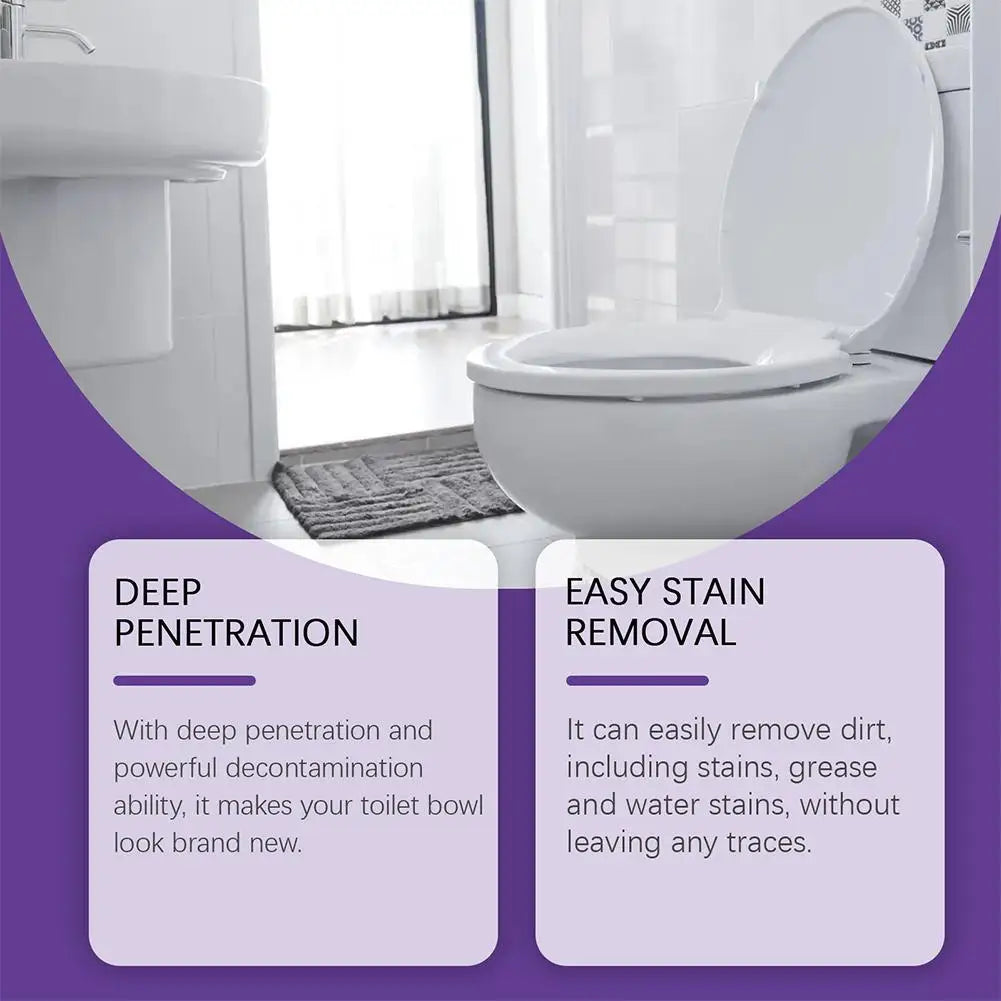 Toilet Cleaning Foam - Bathroom Toilet Cleaner and Deodorizer for Odor Removal and Long-Lasting Freshness