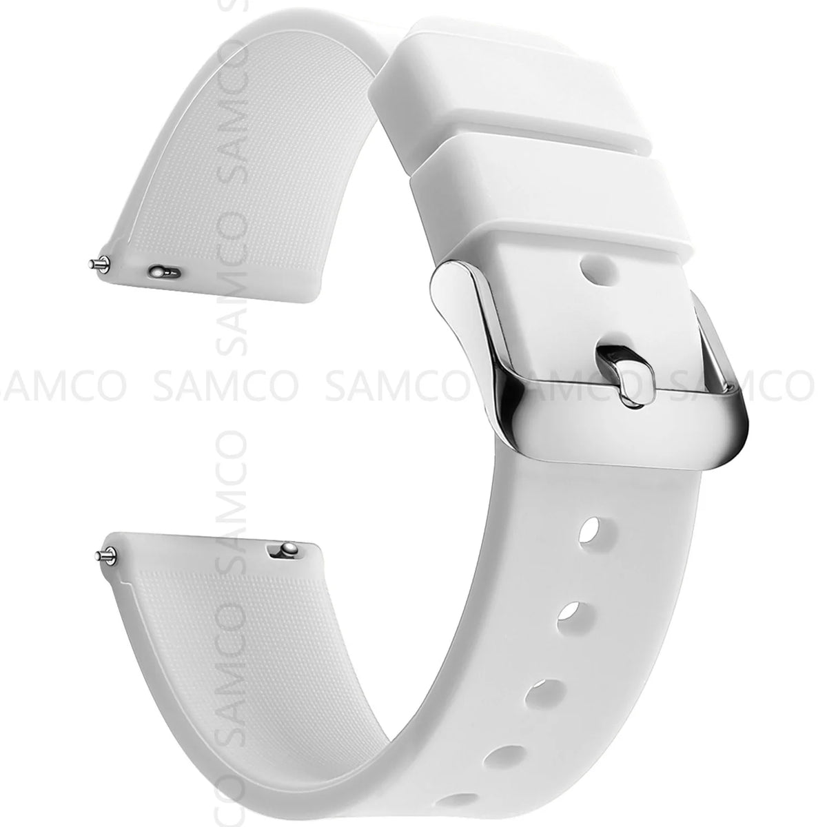 Silicone Quick Release Watch Bands 14–24mm for Samsung Galaxy, Garmin & Huawei - Soft Rubber Replacement Watch Straps