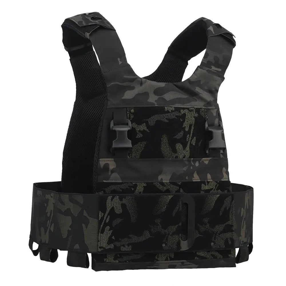 FCPC Tactical Vest Ferro – Lightweight Folding Airsoft Plate Carrier with Breathable Design, Portable Hunting Mag Pouch & Army Equipment