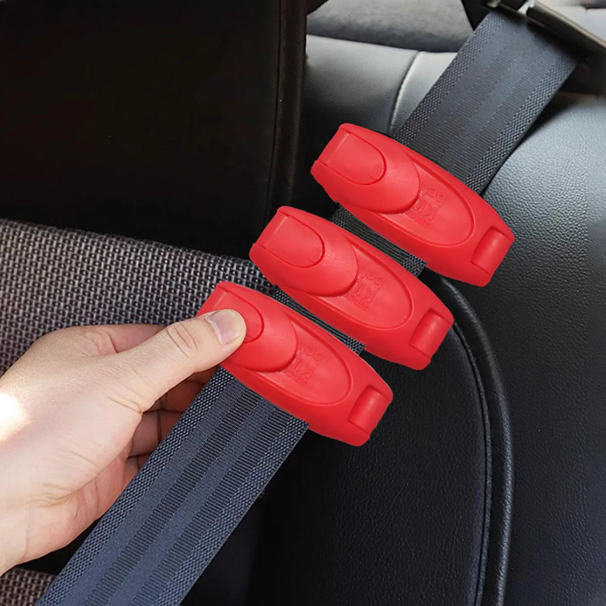 Car Seat Belt Buckle Clips - Shoulder & Neck Pressure Relief Seatbelt Adjuster (1-4 Pack)
