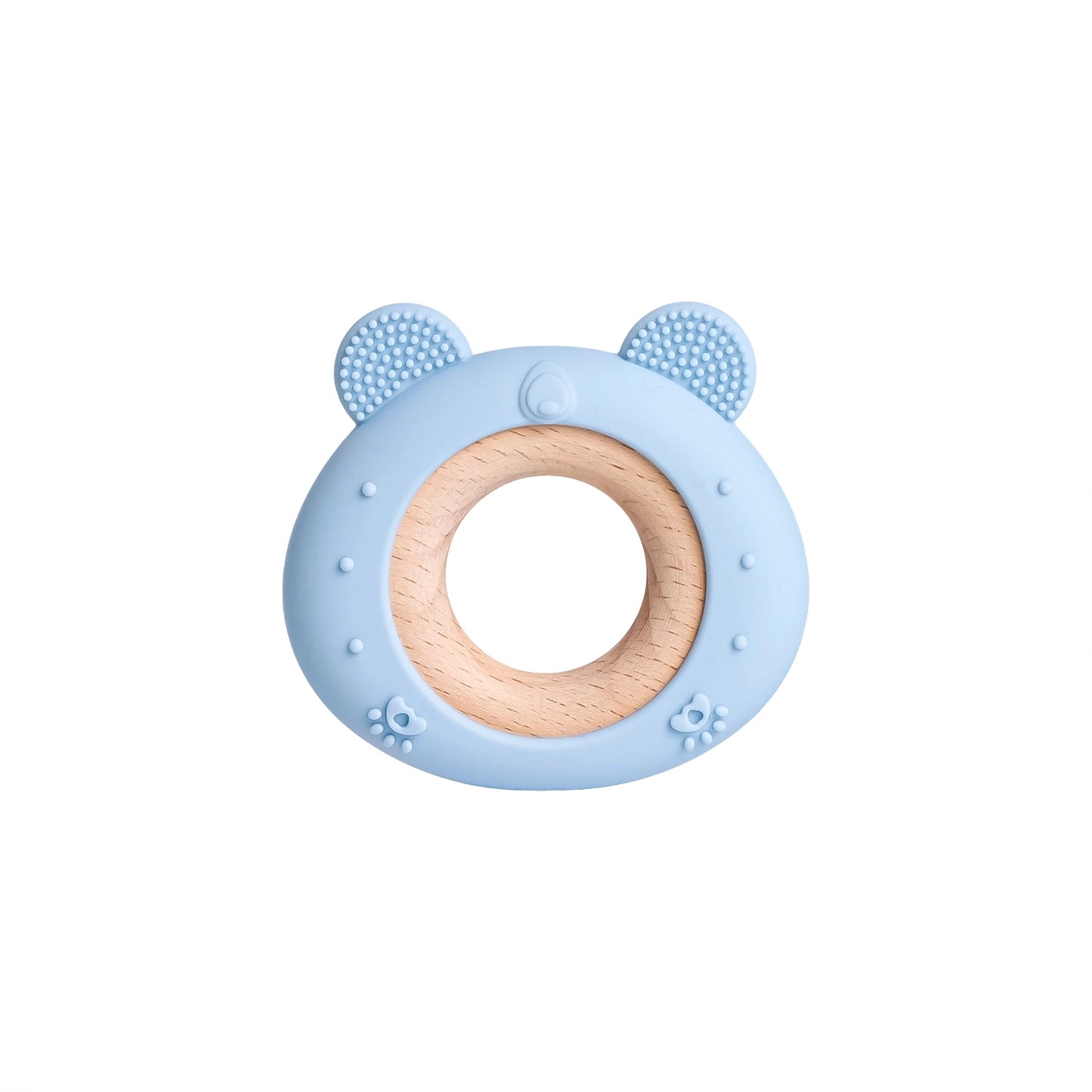 TYRY.HU Silicone Baby Teether - Cartoon Frog & Deer Teething Necklace Pendant for Infant Gum Relief Gift