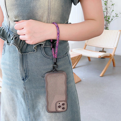 Colorful Woven Mobile Phone Lanyard: New Security Wristband for Headphones, Keys, and Wallet - Stylish and Convenient Wristband Accessory