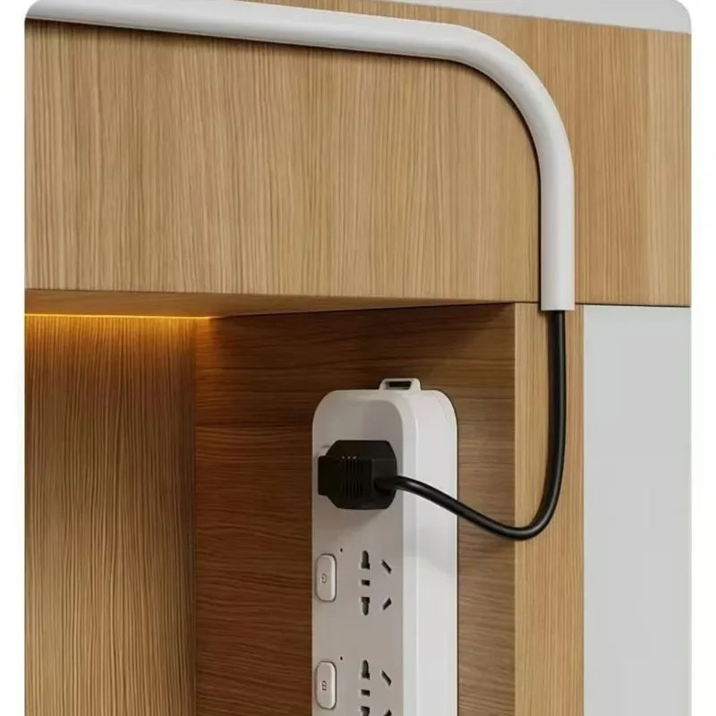 Cable Management Sleeve - 118" Self-Adhesive PVC Cord Hider for Wall & Floor, Insulated Wire Cover