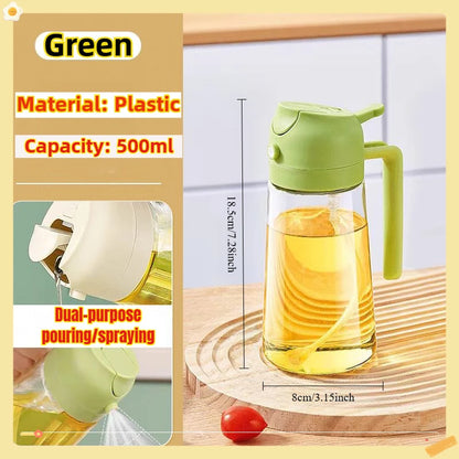 Oil Spray Bottle - 200/300/500ml Cooking Olive Oil Sprayer for BBQ Baking Vinegar & Kitchen Use