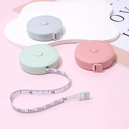 Portable 1.5m Soft Tape Measure – Mini Student Sewing Measuring Tool (1PC/15PCS) for Clothes, Fabric & DIY Use