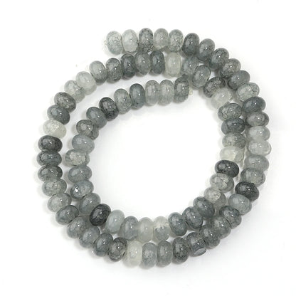 5x8mm Natural Abacus Rondelle Beads - Glass Wheel Loose Charms for DIY Bracelets & Jewelry Making Supplies