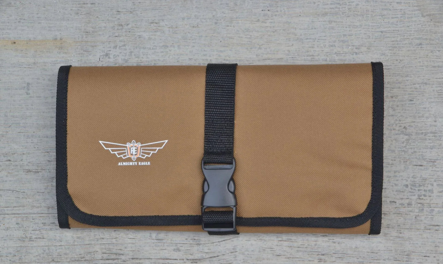 Oxford Cloth Portable Tool Roll – Foldable Wrench & Hammer Storage Pouch for Camping & Toolkit