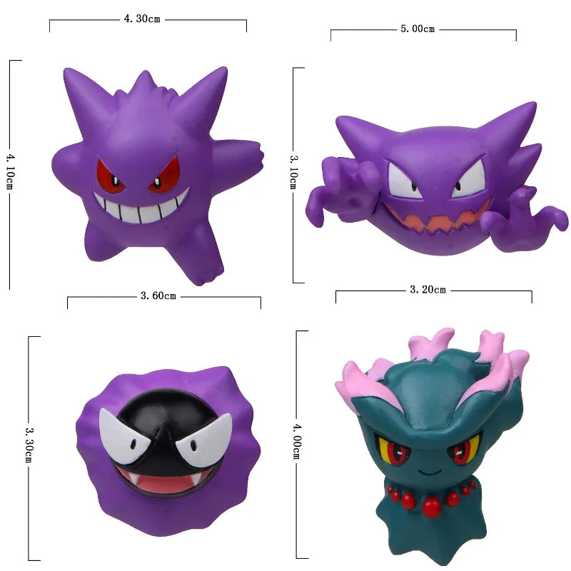 Ghost Pokémon Car Air Vent Figure - Gastly Gengar Haunter Duskull Anime Interior Ornament Gift