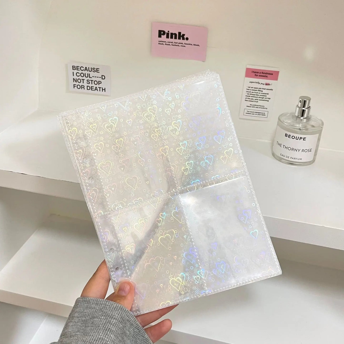 A5/A6/A7 Transparent File Holder Set – 10pcs 6-Hole Loose Leaf PVC Binder for DIY Document Storage