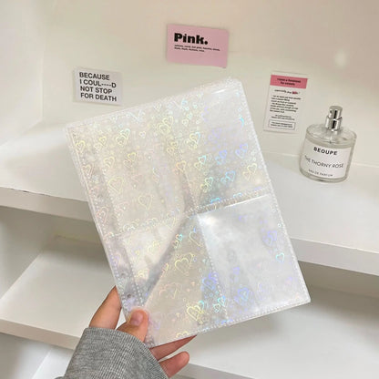 A5/A6/A7 Transparent File Holder Set – 10pcs 6-Hole Loose Leaf PVC Binder for DIY Document Storage