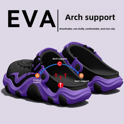 Men’s Arch Support Beach Sandals - Breathable Non-Slip Summer Shoes
