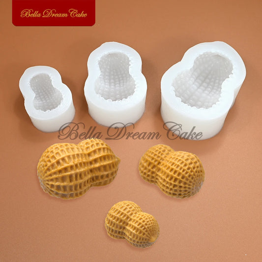 Peanut Design Silicone Mousse Mold – Pudding, Fondant, Chocolate & DIY Cake Decorating Bakeware Tool