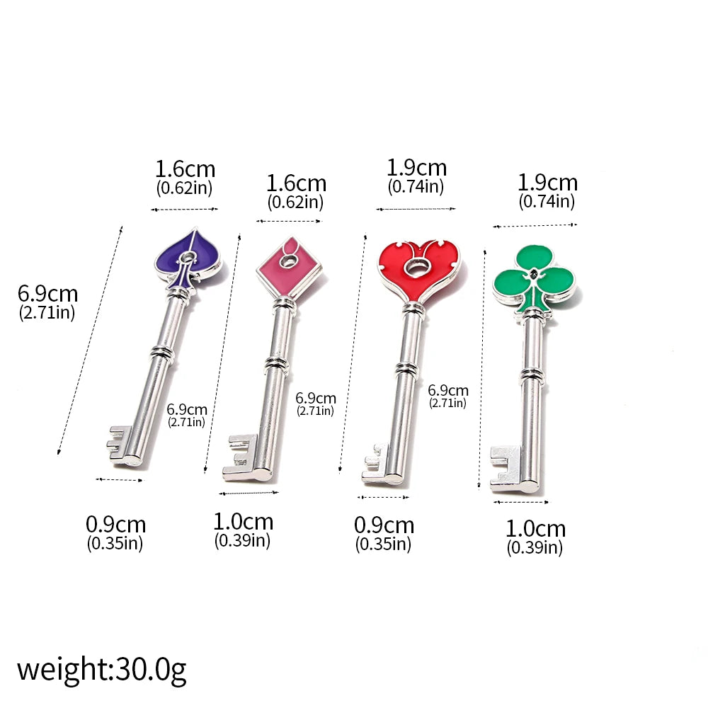 Resident Evil Remake RPD Key Set - Raccoon Police Department Logo Keychain and Cosplay Accessories Gift