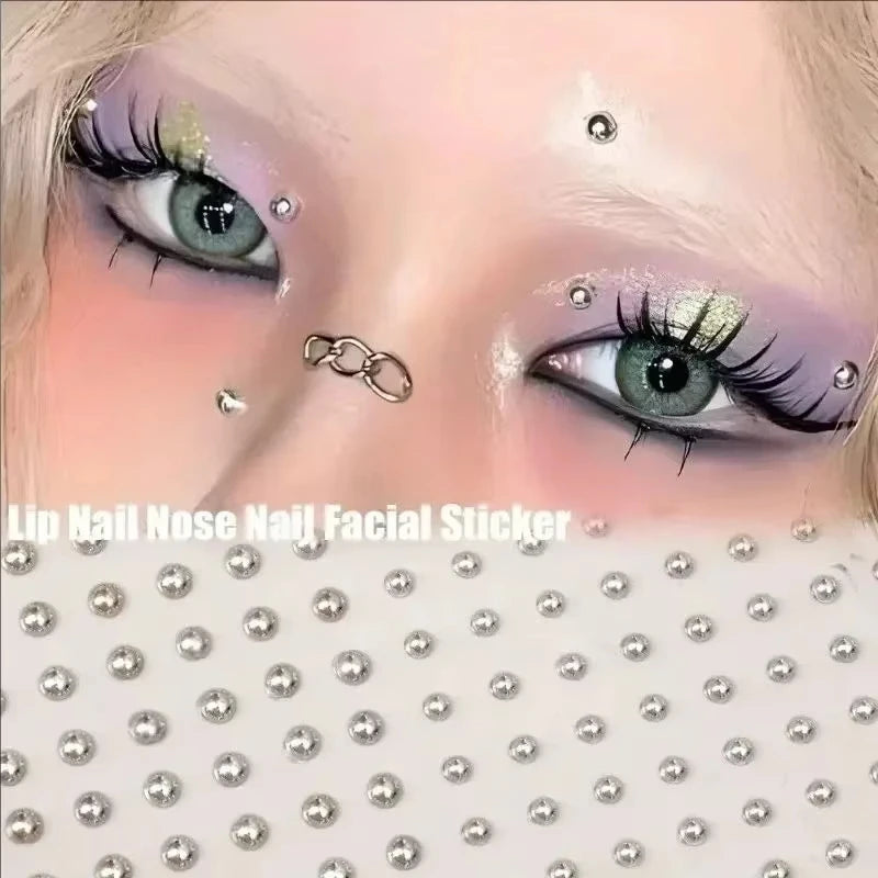 180-Piece Fake Piercing Stickers - Non-Piercing Nose, Lip, Eyebrow & Belly Jewelry Stickers