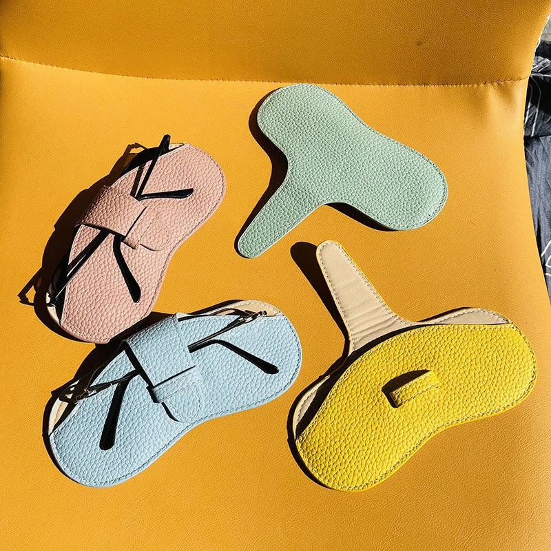 Women’s Leather Soft Glasses Case – Portable Sunglasses Protector Pouch Fashion Eyewear Storage Bag Accessory