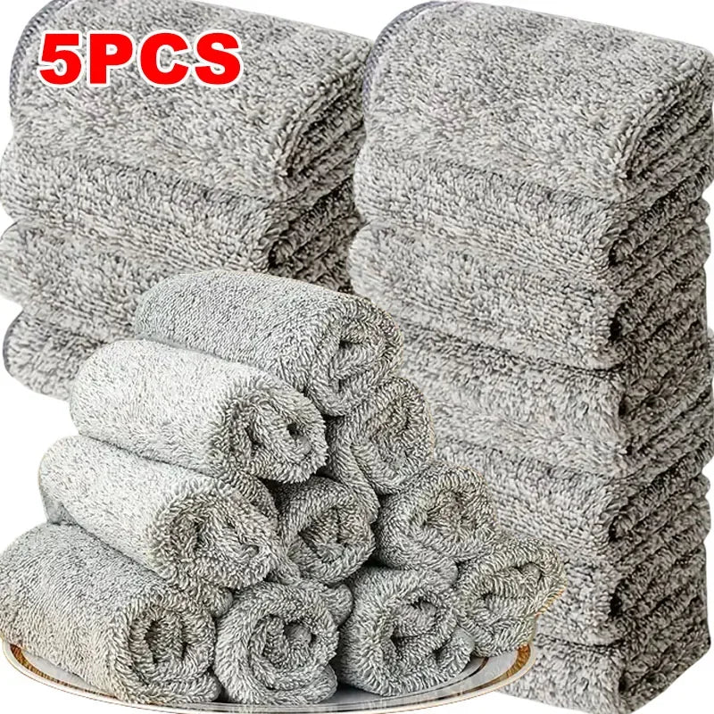 Microfiber Cleaning Cloths – Soft Absorbent Stain-Removing Reusable Towels for Car, Bicycle & Kitchen Cleaning