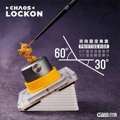 GZS Studio CHAOS Rotatable Painting Vise – 30°/60° Magnetic Base for Model Building & Hobby Tools