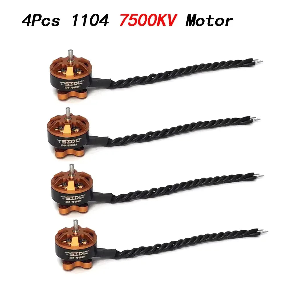 YSIDO 4PCS Brushless Motors for RC Drones - 1103 to 1604 Motor Series for FPV Racing Quads, Fixed-Wing Aircraft, and RC Quadcopter Accessories