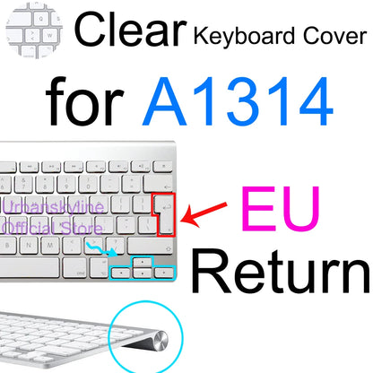 iMac Magic Keyboard Cover - Silicone Protective Skin for Apple A2449, A2450, A2520, A1644, A1843, A1314 & A1243