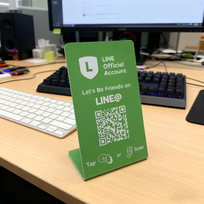 NFC 215 Google Review Card - Programmable 13.56MHz NFC Stand with QR Code