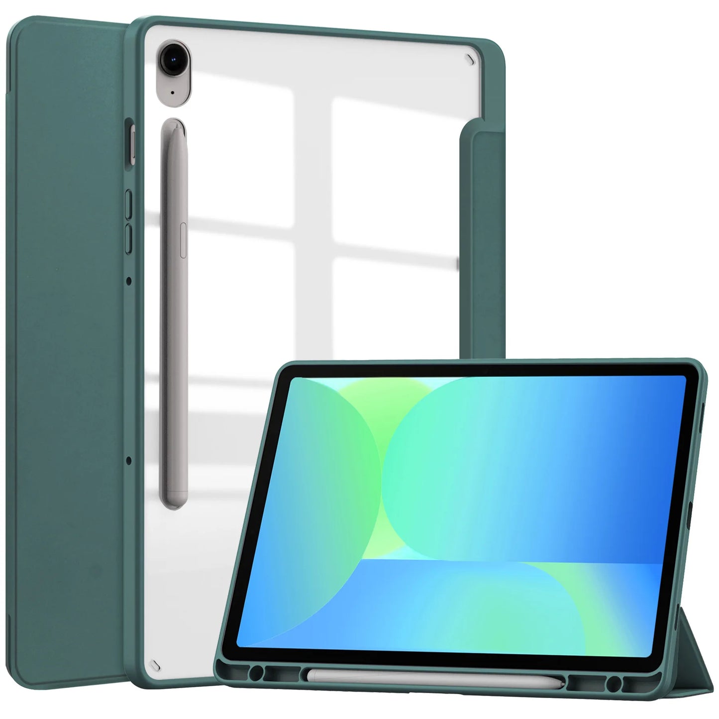 Samsung Galaxy Tab S10 FE 2025 Case — 10.9″ Tablet Cover with Pencil Holder for SM-X520/X526B & S9 FE