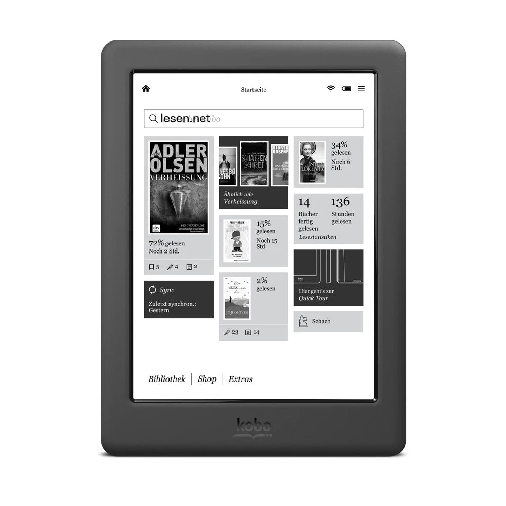 KOBO Glo HD E-Reader - 6-Inch 300PPI E-Ink Display with Front Light, Available in 4G/16G/32G Models