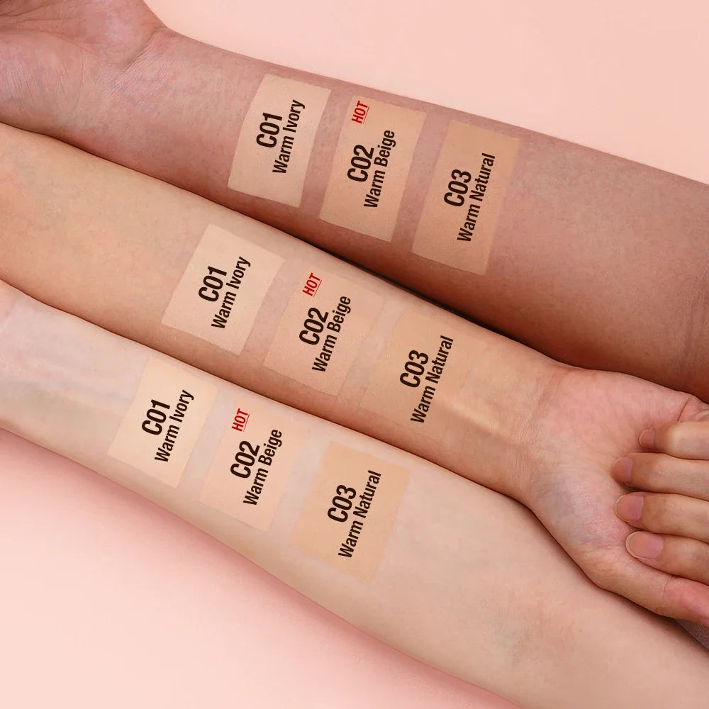 O.TWO.O Liquid Foundation Cream – 30ml High Coverage Makeup Base, SPF30 Waterproof Concealer Foundation for Face