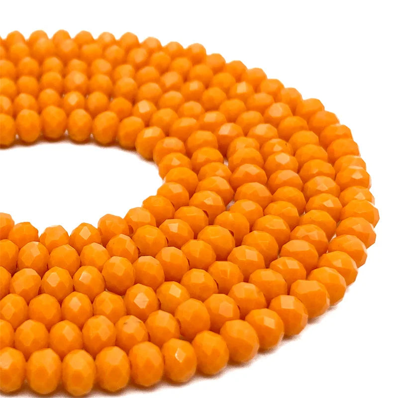 Faceted Crystal Glass Beads 2-8mm Loose Spacer Beads for DIY Jewelry Making Bracelets & Earrings