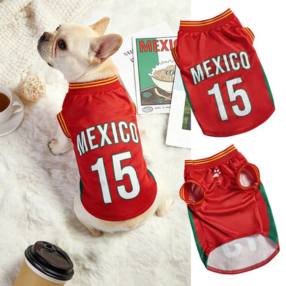 Breathable Mesh Dog Shirt - Sport Basketball Jersey Clothing for Small Large Dogs Cats Puppy Summer Apparel