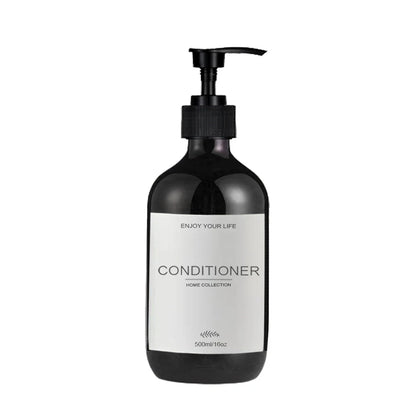 Kitchen Sink Soap Dispenser Bottle with Waterproof Labels – Refillable Dish Pump for Countertop
