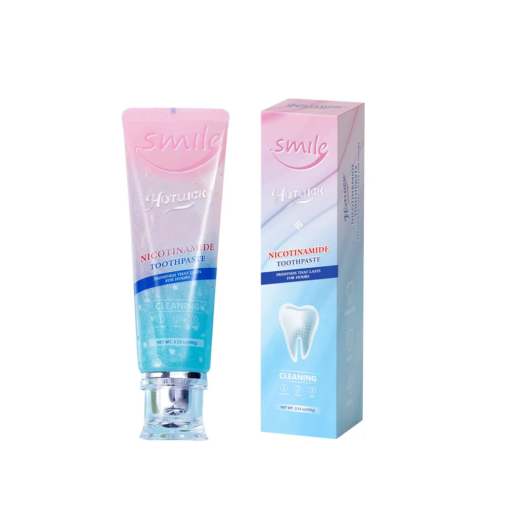 Hotluck Niacinamide Whitening Toothpaste – Intensive Triple Whitening for Fresh Breath & Dental Care