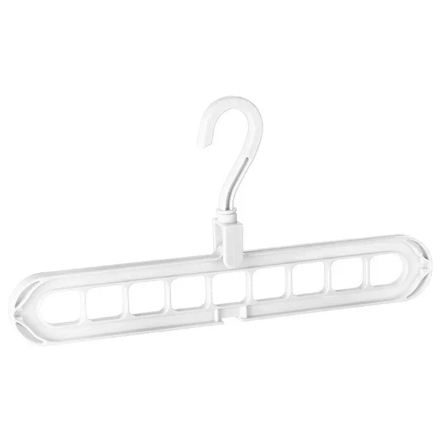 9-Hole Multi-Function Clothes Hanger Organizer – Space-Saving Folding Magic Rack for Scarves & Clothes