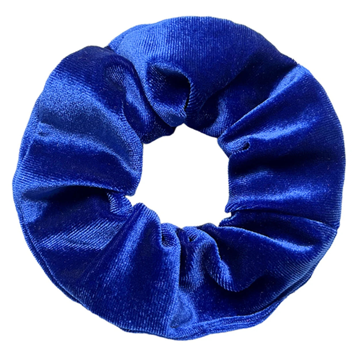 10/6/1Pcs Velvet Hair Scrunchies Set for Women – Solid Color Elastic Ponytail Hair Bands & Headband Accessories (Black Pack)